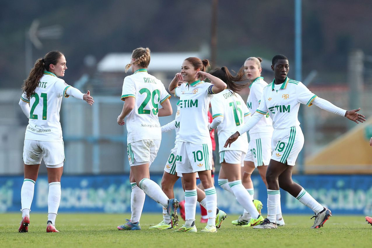â during the Coppa Italia Women match between FC Lumezzane Women and AS Roma Women at Stadio Tullio Saleri on December 21, 2025 in Lumezzane, Italy. (Photo by AS Roma/AS Roma via Getty Images)