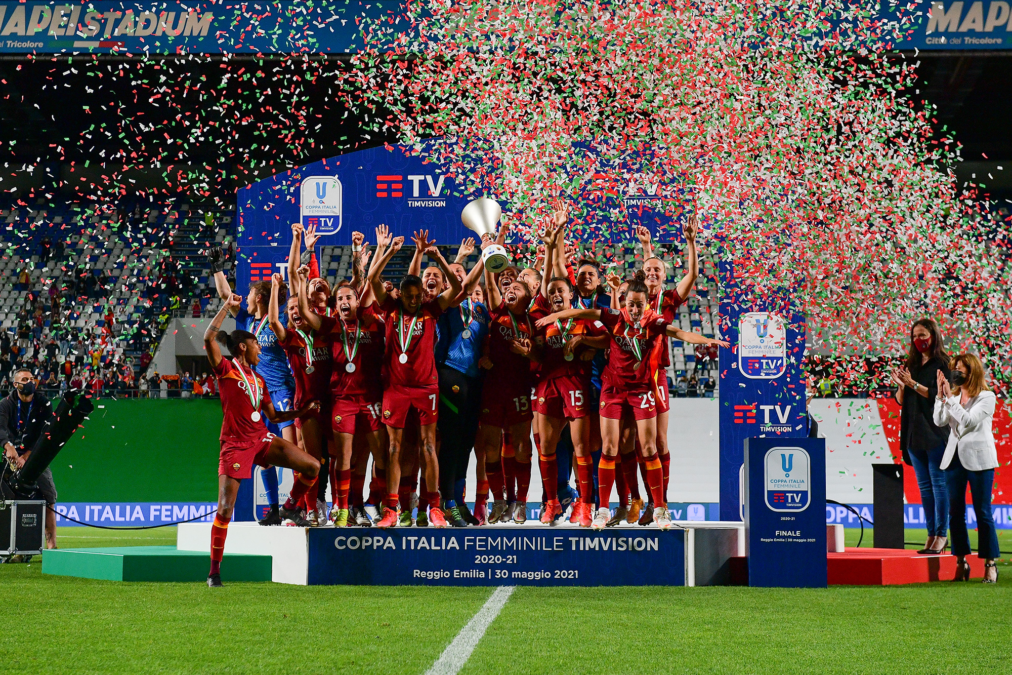 AS Roma Femminile vincitore Coppa Italia femminile 2020-21