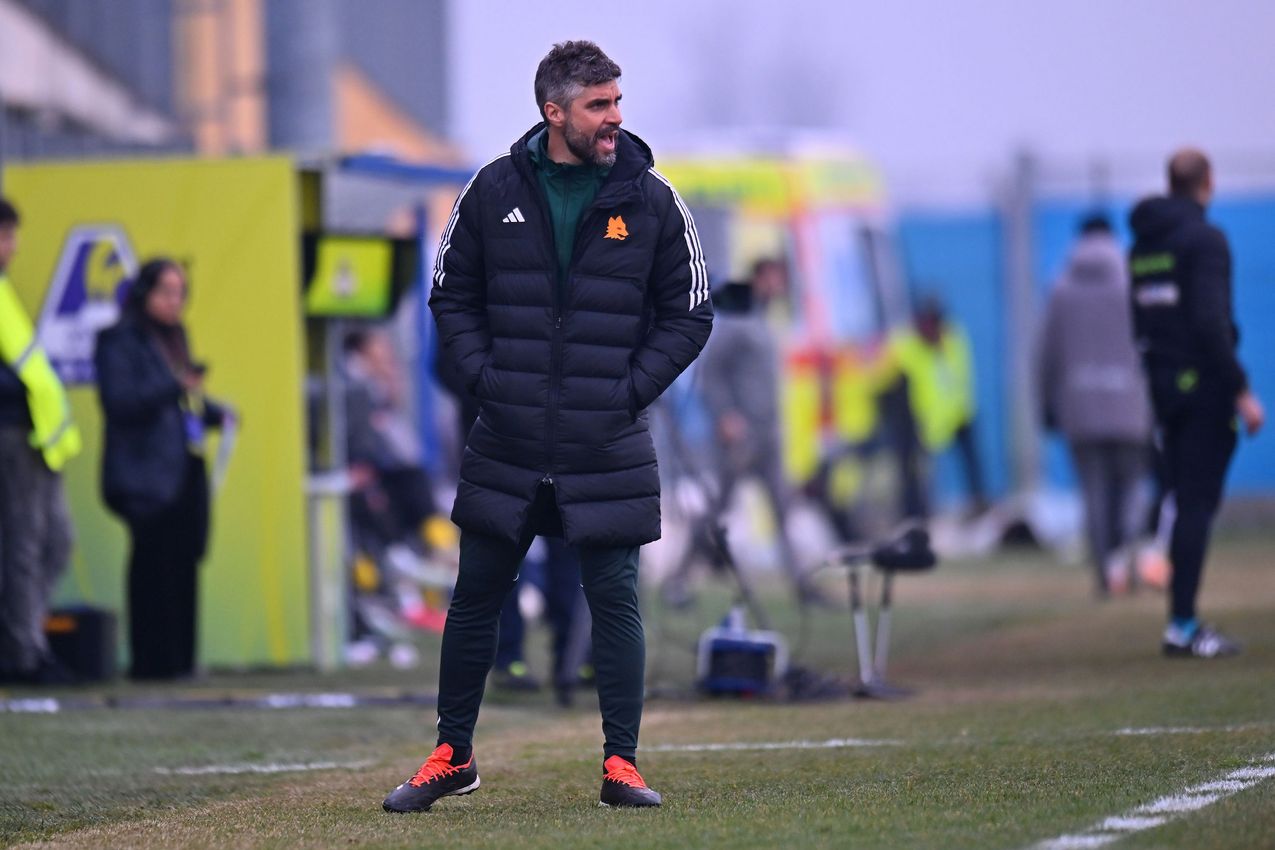 PARMA, ITALY - FEBRUARY 01: during  the Serie A Women match between Parma Calcio and AS Roma at Stadio il Noce on February 01, 2026 in Noceto, Italy. (Photo by AS Roma/AS Roma via Getty Images)