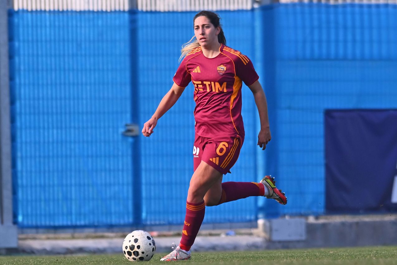 PARMA, ITALY - FEBRUARY 01: during  the Serie A Women match between Parma Calcio and AS Roma at Stadio il Noce on February 01, 2026 in Noceto, Italy. (Photo by AS Roma/AS Roma via Getty Images)