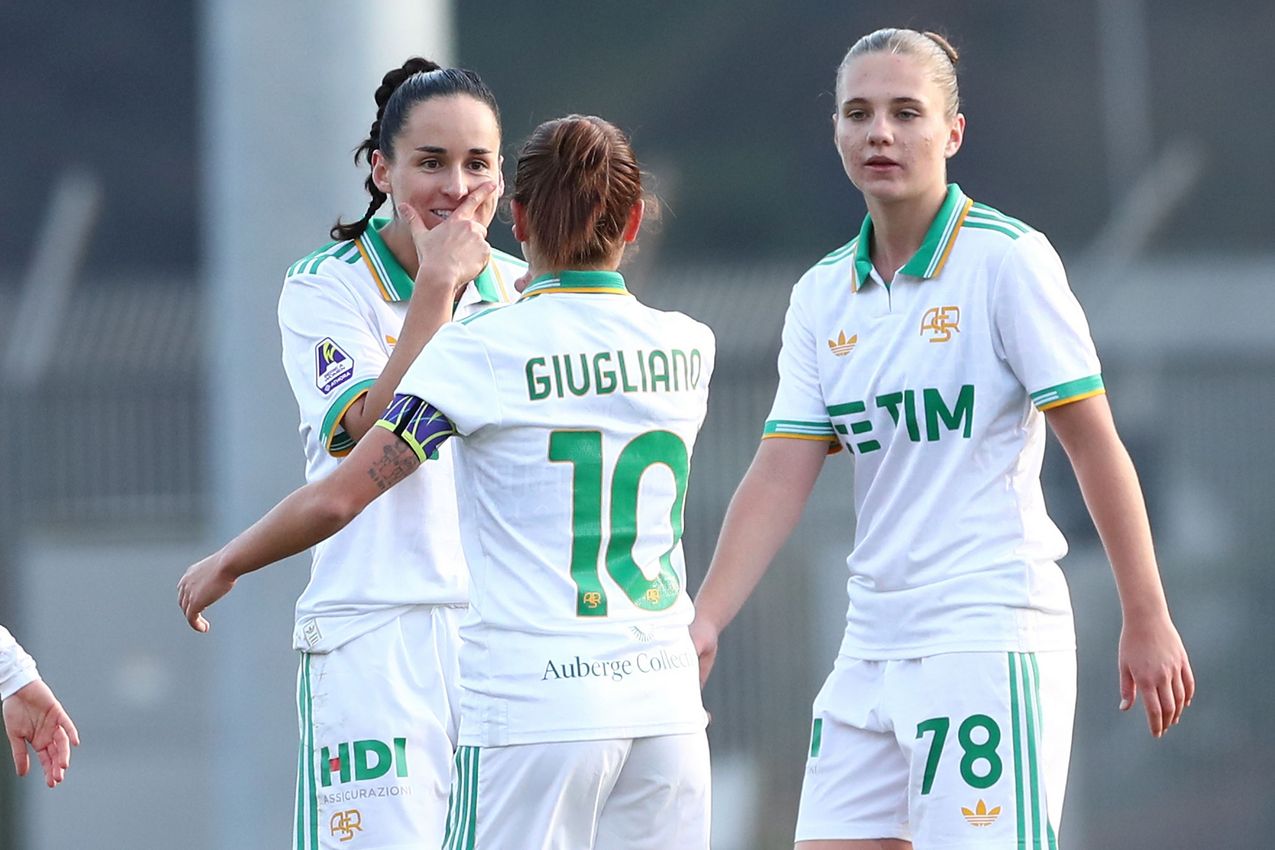 â during the Coppa Italia Women match between FC Lumezzane Women and AS Roma Women at Stadio Tullio Saleri on December 21, 2025 in Lumezzane, Italy. (Photo by AS Roma/AS Roma via Getty Images)